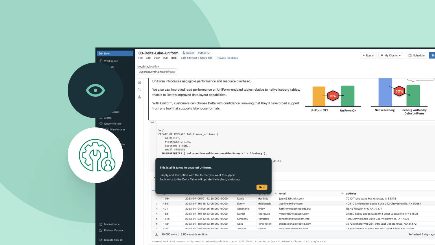 Delta Lake 3.0: UniForm and Liquid Clustering